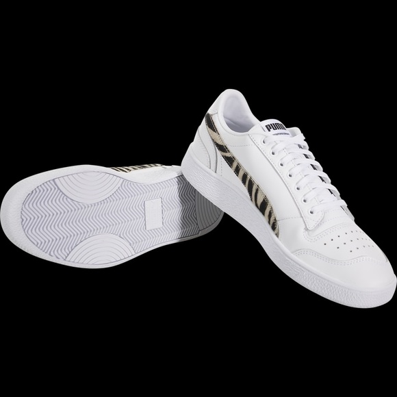 Puma White Ralph Sampson with Wild Strip Leather Sneaker - Picture 3 of 8